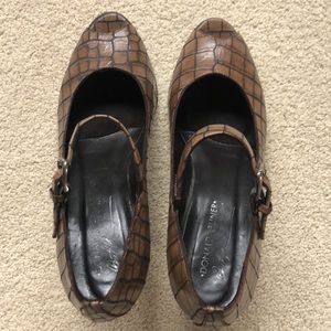 Donald J. Pliner Mary Jane Peep Toe Pumps